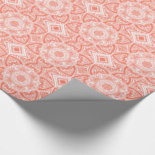 Papaya Mandala Geschenkpapier