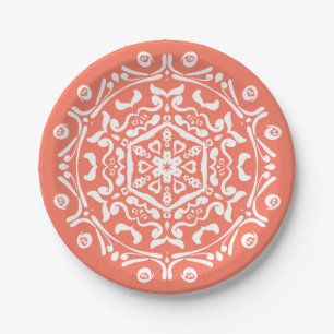 Papaya Mandala Pappteller