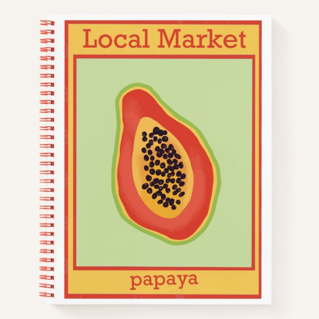 Papaya Notizbuch (Vorderseite)