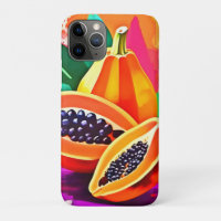 Papaya-Pop in Scheiben