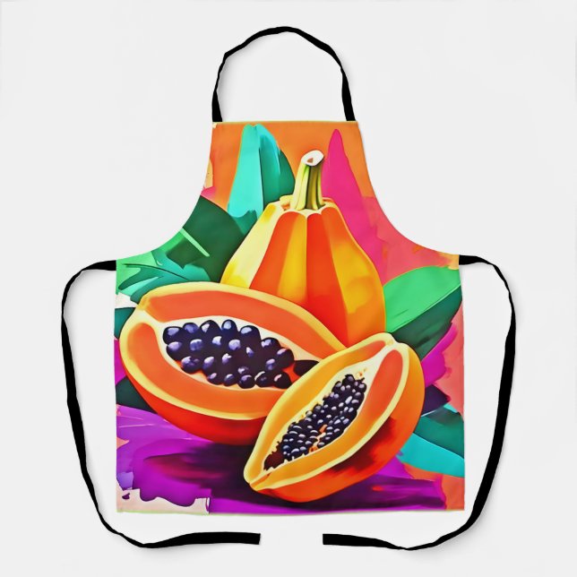 Papaya-Pop in Scheiben Schürze (Vorderseite)