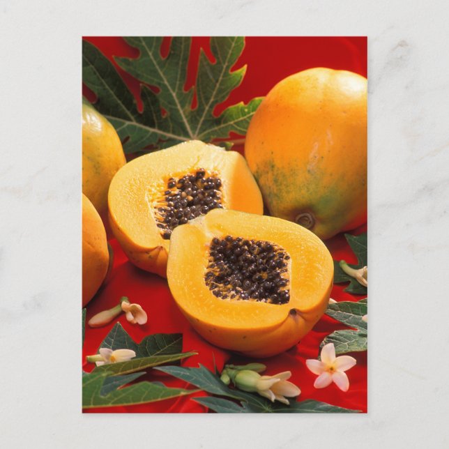 Papaya Postkarte (Vorderseite)