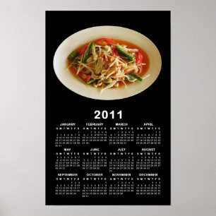 Papaya-Salat scharf [Som Tam] 2011 Kalender Poster