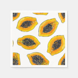 Papaya-Scheiben Serviette