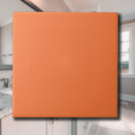 Papaya Solid Color | Classic | elegant Fliese<br><div class="desc">Papaya Solid Color | Classic | elegant | Trendy | Stilvoll | Geschenk</div>
