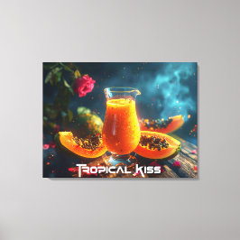 PAPAYA - TROPISCHER KUSS LEINWANDDRUCK