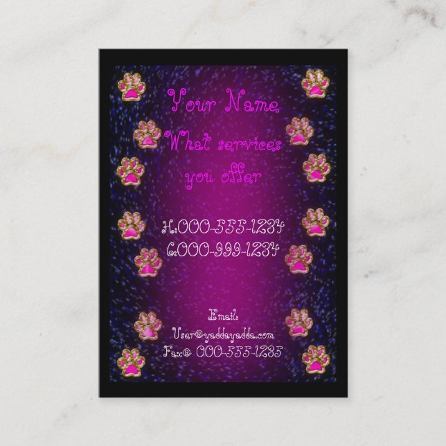 Papaya Visitenkarte (Vorderseite)