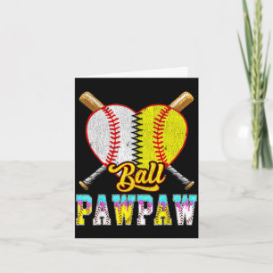 Papaya von beiden halben Baseball-Softball-Eiscrem Karte
