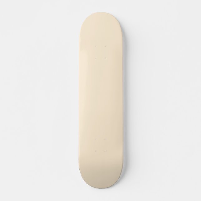 Papaya Whip Solid Color Skateboard (Vorne)