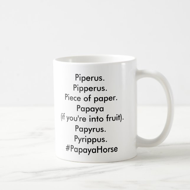 #PapayaHorse Tasse (Rechts)