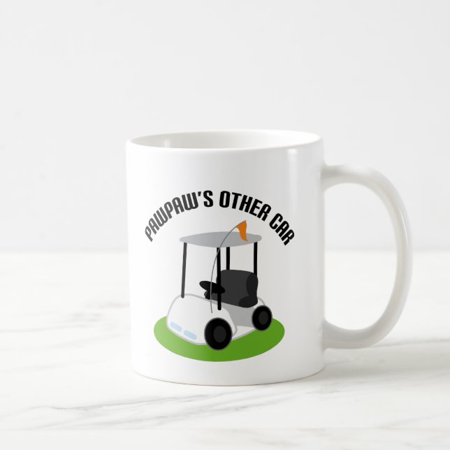 Papayas anderes Auto (Golfmobil) Kaffeetasse (Rechts)