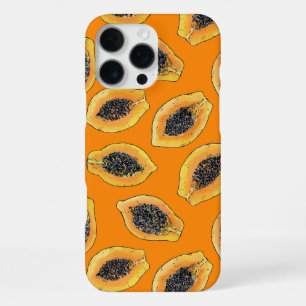Papayascheiben auf Orange iPhone 16 Pro Max Hülle
