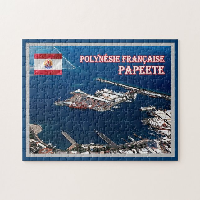 Papeete - Hafen - Französisch-Polynesien - Puzzle (Horizontal)