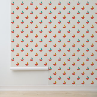 Papel de pared con patrón de barquitos pequeños tapete