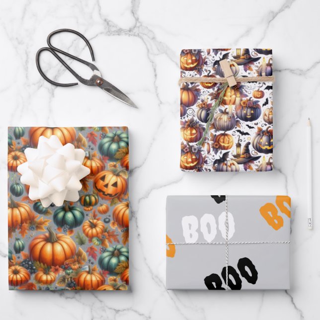 Papel de Regalo ¡Boo-tiful Geschenkpapier Set (Vorderseite)