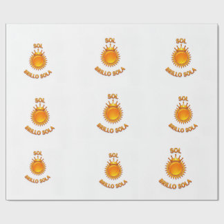 Papel de Regalo con Logo Sol Brillo Sola | Envolto Geschenkpapier