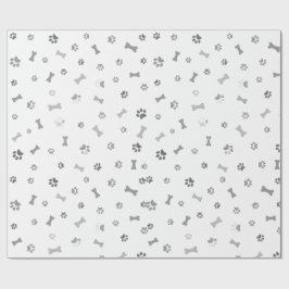 Papel de regalo con patas de perro geschenkpapier