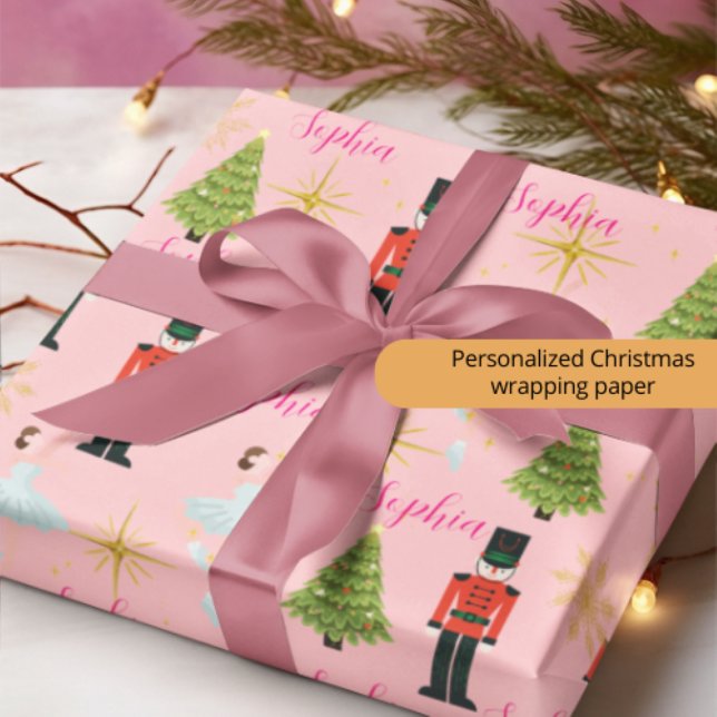Papel de regalo de Navidad de Cascanueces y Bailar Geschenkpapier (Von Creator hochgeladen)