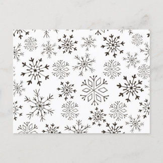 Papel de regalo de Navidad en blanco y negro Postkarte