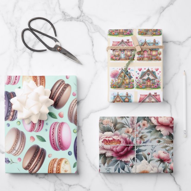 Papel de Regalo Dulce Hogar Geschenkpapier Set (Vorderseite)