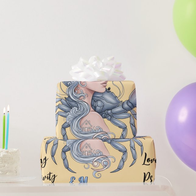 Papel de regalo Lady Cáncer – Envuelve con energía Geschenkpapier (Partygeschenke)