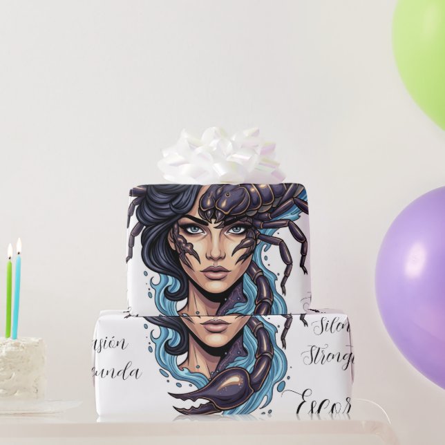 Papel de Regalo Lady Escorpio Geschenkpapier (Partygeschenke)