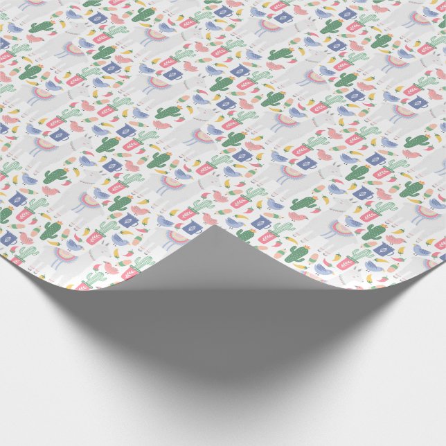 Papel de regalo Oh! Llama Llama Geschenkpapier (Ecke)