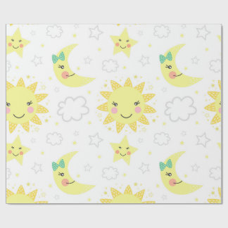 papel de regalo sol y luna geschenkpapier
