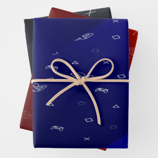 Papel de regalo XBOX, PLAYSTATION y NINTENDO Geschenkpapier Set