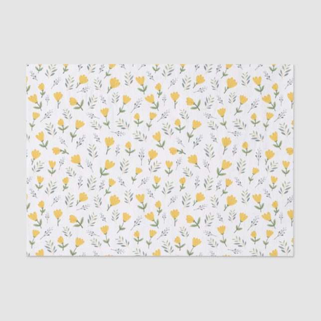 Papel de seda Flores alegres de primavera Seidenpapier (Vorderseite)
