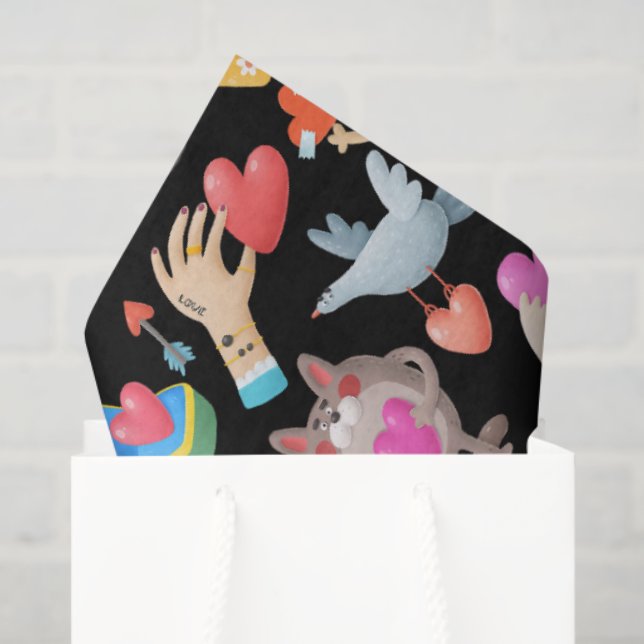 Papel de Seda San Valentín Seidenpapier (Geschenktüte)