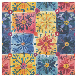 Papel Picado Blumenmuster-Muster Stoff