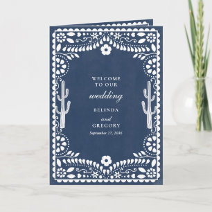 Papel Picado Boda Mexikanische Hochzeits-Ablaufpla Programm