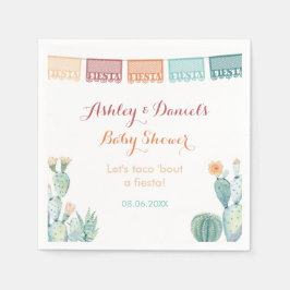 Papel Picado Cacti Mexican Theme Dusche Party Serviette