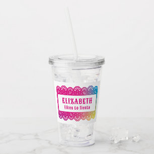 Papel Picado Fun Fiesta Acrylic Tumbler Acryltrinkbecher