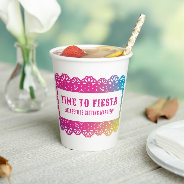 Papel Picado Fun Fiesta Pappbecher (In Situ)