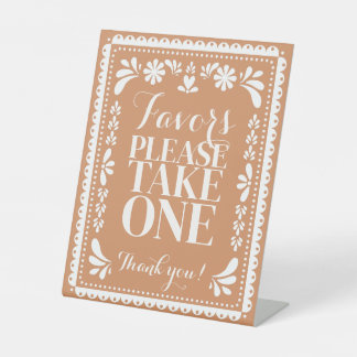 Papel Picado Gastgeschenk Table Mexican Fiesta Zei Sockelschild