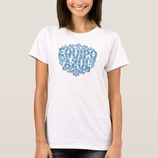 Papel Picado Geschlechterenthüllung Blaues Team T-Shirt