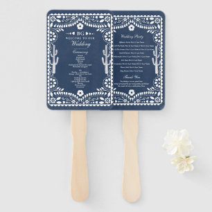 Papel Picado Hochzeit Mexikanische Rustikale Blaue Fächer