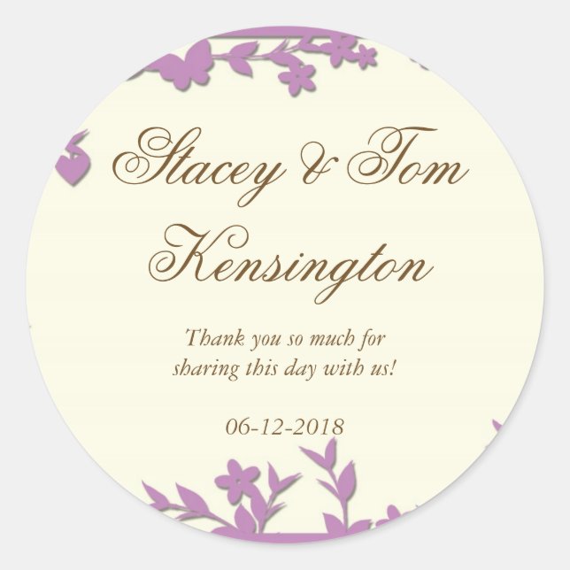 Papel Picado Hochzeitseinladung - Liebliche Tauben Runder Aufkleber (Vorderseite)