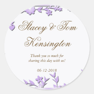 Papel Picado Hochzeitseinladung - Liebliche Tauben Runder Aufkleber