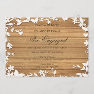 Papel Picado Hochzeitseinladung - schöne Tauben Einladung