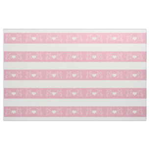 Papel Picado mexikanisches Liebe-Vogel-Rosa-Weiß Stoff