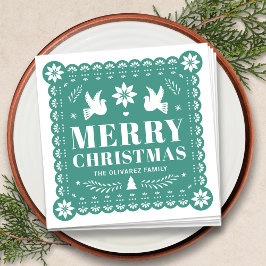 Papel Picado Mexikanisches Weihnachtsnachtsnacht N Serviette