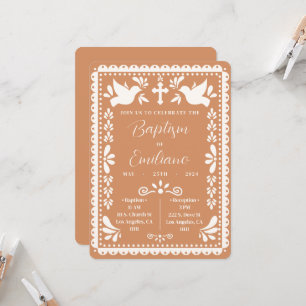 Papel Picado Taufe Mexikanische Party Einladung