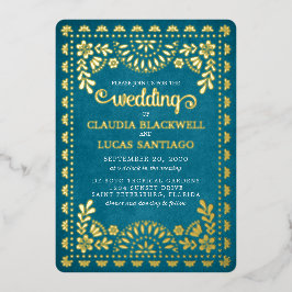 Papel Picado Wedding Folieneinladung