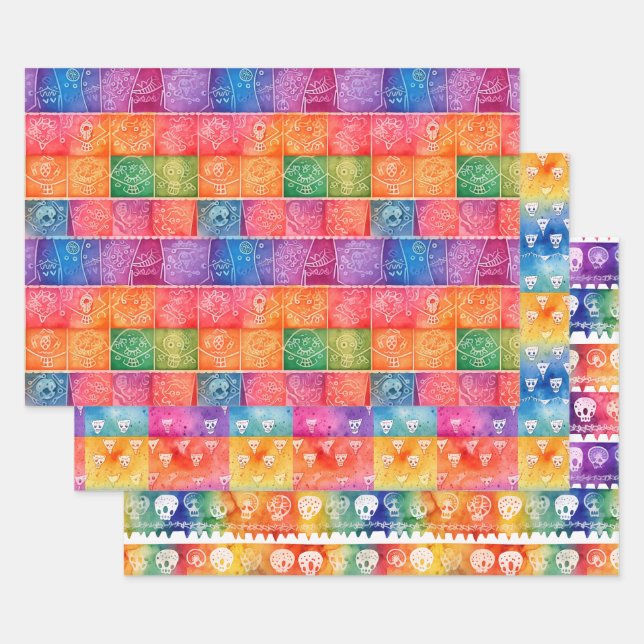 Papel Picado Wrapping Paper Geschenkpapier Set (Set)