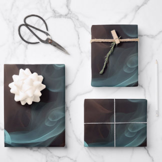 papel regalo en diseño de humo geschenkpapier set