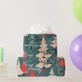 Papel regalo navideño personalizado geschenkpapier