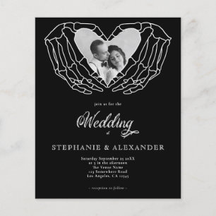 PAPER Black Gothic Foto Skeleton Händchen Hochzeit